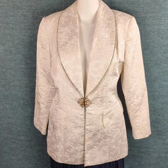 Vintage 80s Clara Clara by Vinette Rhinestone Embellished Jacket - Picture 15 of 17